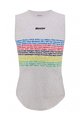 SANTINI Cycling sleeve less t-shirt - UCI WORLD CHAMPION  - white/rainbow