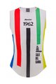 SANTINI Cycling sleeve less t-shirt - UCI SALO' DEL GARDA 1962 - rainbow/white