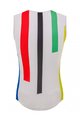 SANTINI Cycling sleeve less t-shirt - UCI SALO' DEL GARDA 1962 - rainbow/white