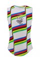 SANTINI Cycling sleeve less t-shirt - UCI COLORADO SPRINGS 1986 - white/rainbow