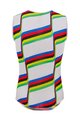 SANTINI Cycling sleeve less t-shirt - UCI COLORADO SPRINGS 1986 - white/rainbow