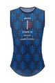 SANTINI Cycling sleeve less t-shirt - TOUR DE FRANCE 2023 - blue