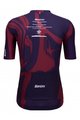 SANTINI Cycling short sleeve jersey - TOUR DE FRANCE 2023 - bordeaux/blue