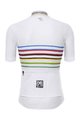 SANTINI Cycling short sleeve jersey - UCI WORLD CHAMPION MASTER - white/rainbow