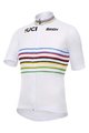 SANTINI Cycling short sleeve jersey - UCI WORLD CHAMPION MASTER - rainbow/white