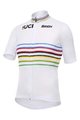 SANTINI Cycling short sleeve jersey - UCI WORLD CHAMPION MASTER - white/rainbow
