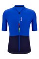 SANTINI Cycling short sleeve jersey - UCI RIGA - blue/black