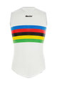 SANTINI Cycling sleeve less t-shirt - UCI RAINBOW - white/rainbow