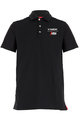 SANTINI Cycling short sleeve t-shirt - TREK 2019 POLO - black