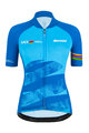 SANTINI Cycling short sleeve jersey - UCI WORLD ECO LADY - light blue