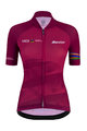 SANTINI Cycling short sleeve jersey - UCI WORLD ECO LADY - cyclamen