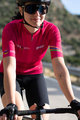 SANTINI Cycling short sleeve jersey - UCI WORLD ECO LADY - cyclamen