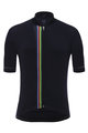 SANTINI Cycling short sleeve jersey - UCI RAINBOW - black