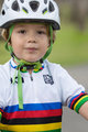 SANTINI Cycling short sleeve jersey - UCI KIDS - multicolour/white