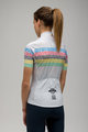 SANTINI Cycling short sleeve jersey - UCI WORLD 100 LADY - white/rainbow