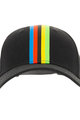 SANTINI Cycling hat - UCI BASEBALL - rainbow/black