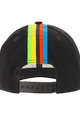 SANTINI Cycling hat - UCI BASEBALL - rainbow/black