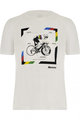 SANTINI Cycling short sleeve t-shirt - ROAD UCI OFFICIAL - white
