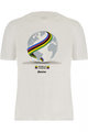 SANTINI Cycling short sleeve t-shirt - WORLD UCI OFFICIAL - white