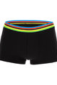 SANTINI Cycling boxer shorts - UCI RAINBOW - black