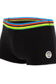 SANTINI Cycling boxer shorts - UCI RAINBOW - black