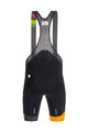 SANTINI Cycling bib shorts - EYES - orange/black