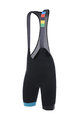 SANTINI Cycling bib shorts - SKULL  - black