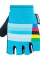 SANTINI Cycling fingerless gloves - UCI RAINBOW - light blue