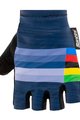 SANTINI Cycling fingerless gloves - UCI RAINBOW - blue