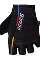 SANTINI Cycling fingerless gloves - UCI RAINBOW - black