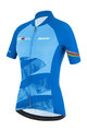 SANTINI Cycling short sleeve jersey - UCI WORLD LADY - light blue