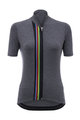 SANTINI Cycling short sleeve jersey - UCI RAINBOW LADY - grey