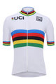 SANTINI Cycling short sleeve jersey - WORLD - white