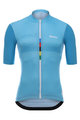 SANTINI Cycling short sleeve jersey - SKULL  - turquoise