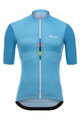 SANTINI Cycling short sleeve jersey - SKULL  - turquoise