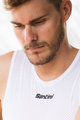 Santini Cycling sleeve less t-shirt - LIEVE - white