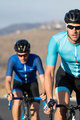 Santini Cycling short sleeve jersey - SKULL  - turquoise