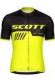 SCOTT Cycling short sleeve jersey - RC TEAM 10 - yellow/black