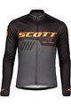 SCOTT Cycling summer long sleeve jersey - RC TEAM 10 SUMMER - orange/black