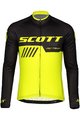 SCOTT Cycling summer long sleeve jersey - RC TEAM 10 SUMMER - yellow/black