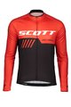 SCOTT Cycling summer long sleeve jersey - RC TEAM 10 SUMMER - red/black