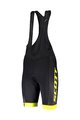 SCOTT Cycling bib shorts - RC TEAM - black/yellow