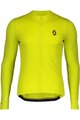 SCOTT Cycling summer long sleeve jersey - ENDURANCE 10 SUMMER - yellow