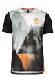 SCOTT Cycling short sleeve t-shirt - TRAIL FLOW PRO - white/orange/black