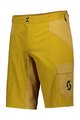 SCOTT Cycling shorts without bib - TRAIL FLOW - yellow