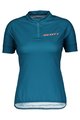 SCOTT Cycling short sleeve jersey - ENDURANCE 30 LADY - blue