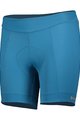 SCOTT Cycling shorts without bib - ENDURANCE 20 LADY - blue