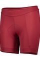 SCOTT Cycling shorts without bib - ENDURANCE 20 LADY - bordeaux