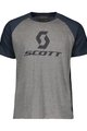 SCOTT Cycling short sleeve t-shirt - 10 ICON RAGLAN - blue/grey