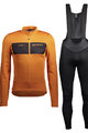 SCOTT Cycling winter set with jacket - RC WARM HYBRID WB - black/orange